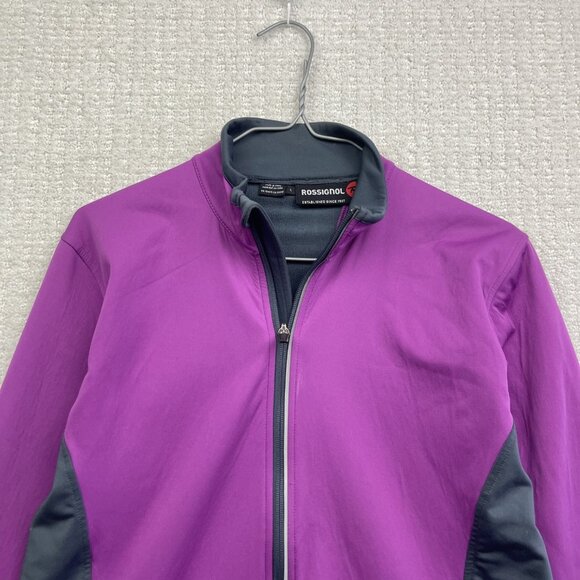 Rossignol Cross country XC skiing Jacket Wom L Purple Softshell Lightweight - Picture 4 of 14
